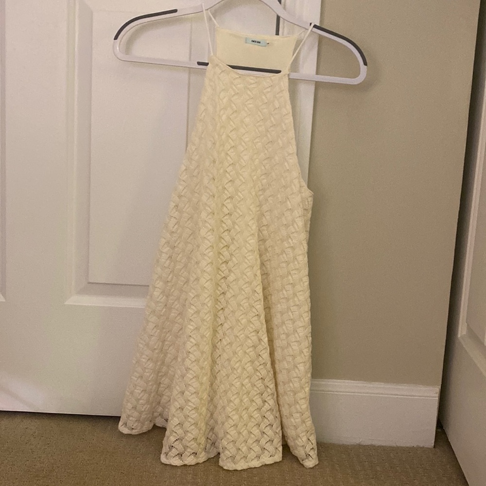 Urban Outfitters Ivory Halter Dress